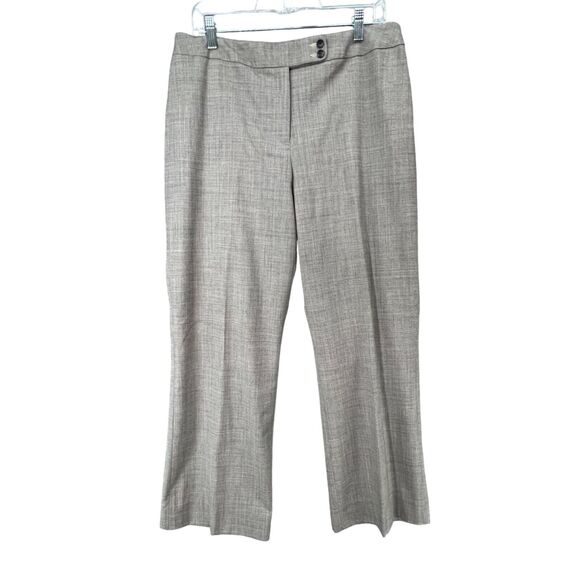 Pendleton Trouser Pants Womens 12 Brown Wool Herringbone Savvy Stretch Classic - Picture 1 of 13